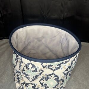 Thirty-One Patterned Storage Bin - Blue and Cream